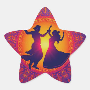 The Eternal Rhythm of Shakti Star Sticker