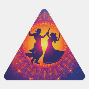 The Eternal Rhythm of Shakti Triangle Sticker