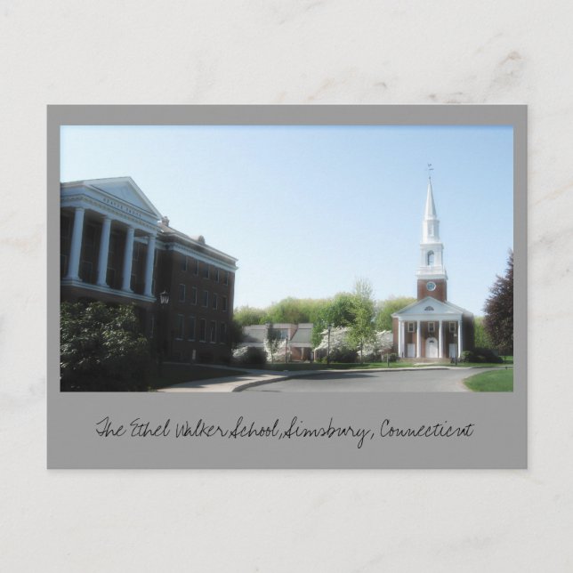 The Ethel Walker School, Simsbury, CT Postcard (Front)