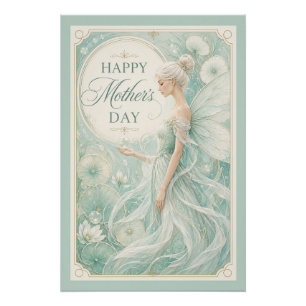 The Ethereal Queen of the Lily Pond Poster