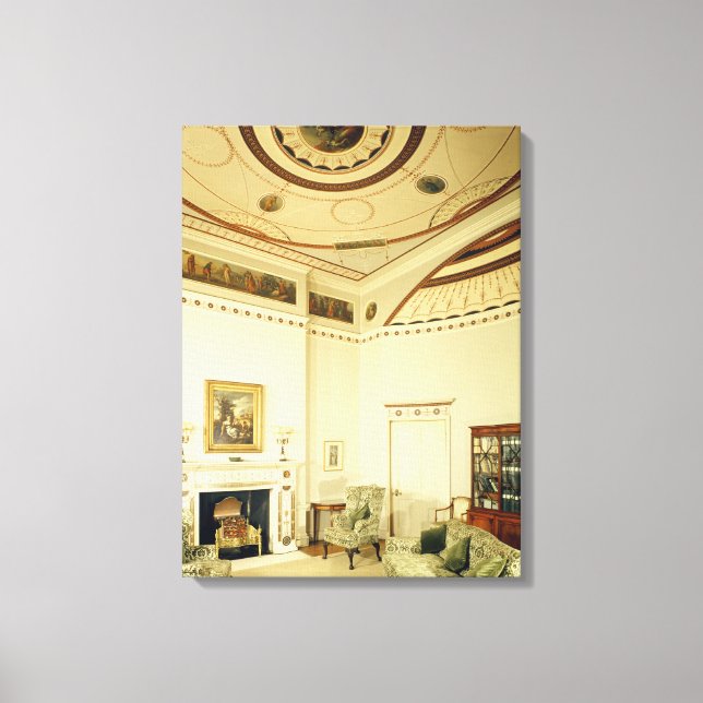 The Etruscan Room designed by Robert Adam Canvas Print (Front)