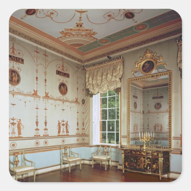 The Etruscan Room Square Sticker (Front)