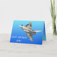 The Eurofighter Typhoon Birthday personalised