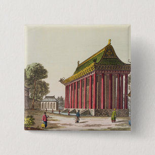 The 'European Palace' at Yuen-Ming-Yuan, illustrat 15 Cm Square Badge