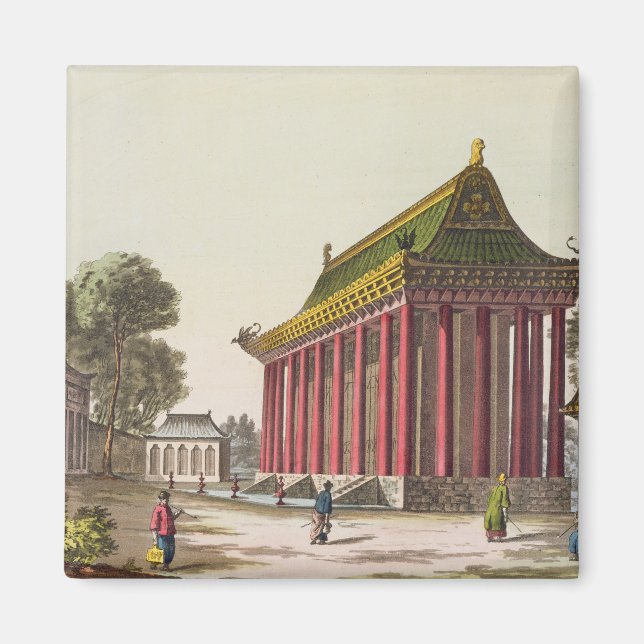 The 'European Palace' at Yuen-Ming-Yuan, illustrat Magnet (Front)