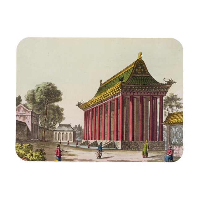 The 'European Palace' at Yuen-Ming-Yuan, illustrat Magnet (Horizontal)