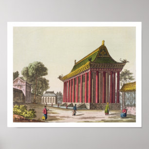 The 'European Palace' at Yuen-Ming-Yuan, illustrat Poster