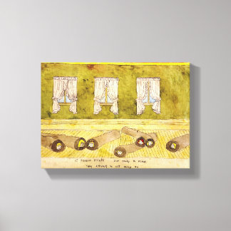 The Evans Roll Themselves in Floor Rugs Canvas Print