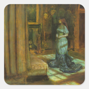 The Eve of St. Agnes fine art Square Sticker