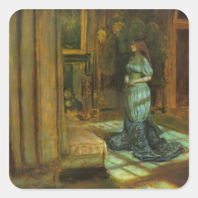 The Eve of St. Agnes fine art Square Sticker (Front)