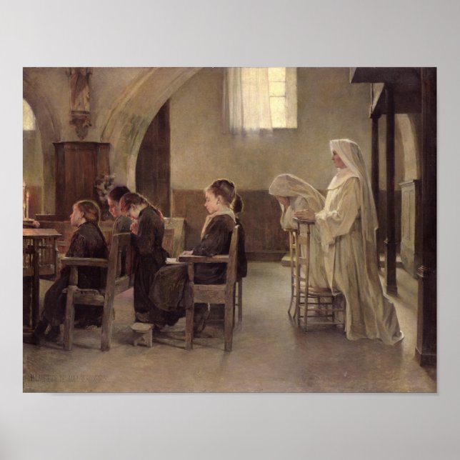 The Eve of the First Communion, before 1890 Poster (Front)