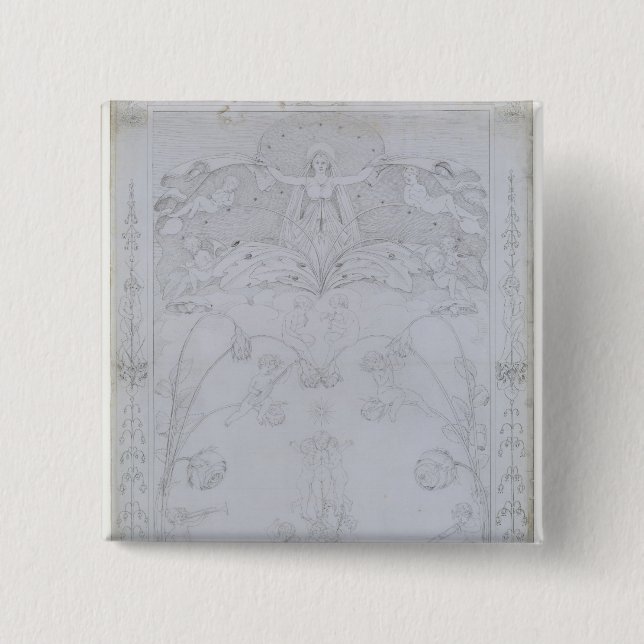 The Evening, 1803 15 Cm Square Badge (Front)