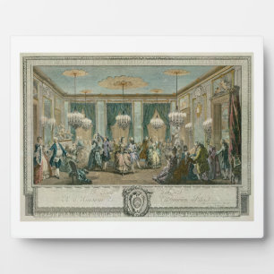 The Evening Dress Ball at the House of Monsieur Vi Plaque