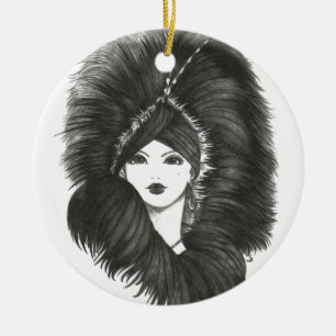The Evening Lady Ceramic Tree Decoration