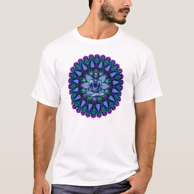 The Evening Light Buddha Mandala T-Shirt (Front)