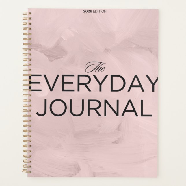 "The EVERYDAY JOURNAL" | Modern Minimalist Brush Planner (Front)