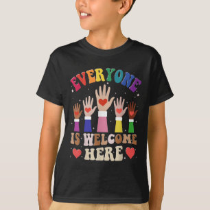 The Everyone Is Welcome Here In Idaho Teacher Stud T-Shirt