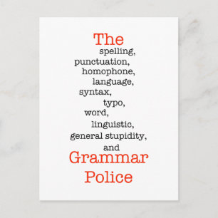 The Everything Police Postcard