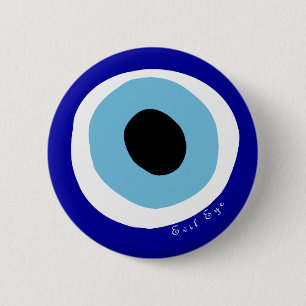 The evil eye 6 cm round badge