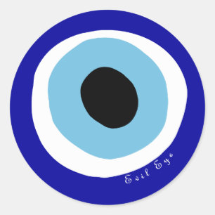 The evil eye classic round sticker