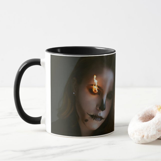 The evil one Halloween Mug (With Donut)