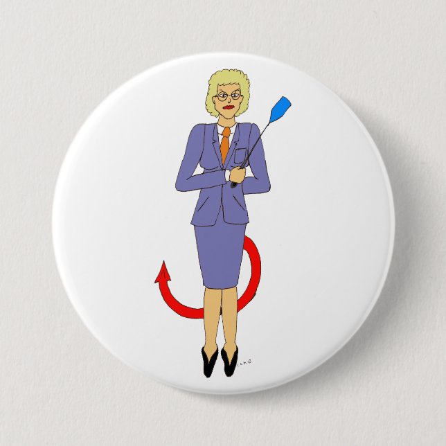 The Evil Teacher 7.5 Cm Round Badge (Front)