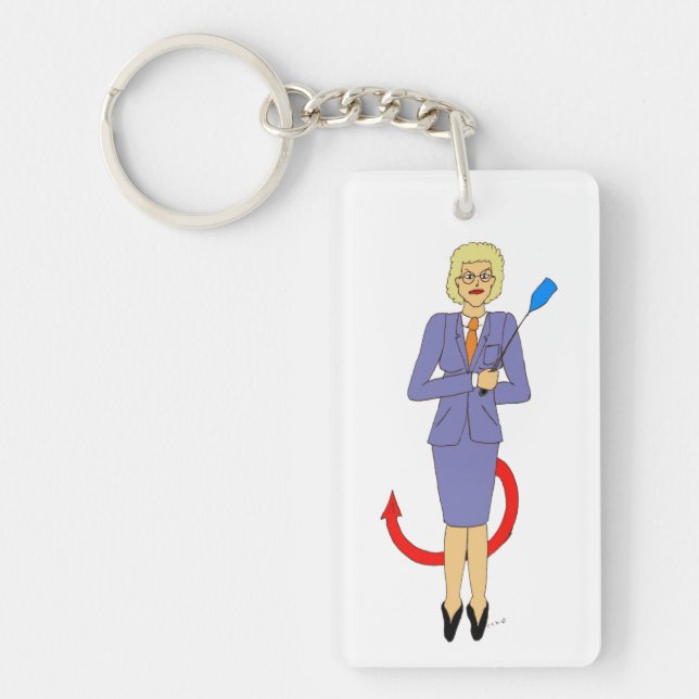 The Evil Teacher  Key Ring (Front)