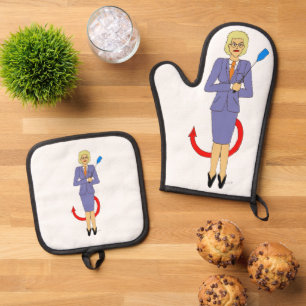 The Evil Teacher Oven Mitt & Pot Holder Set