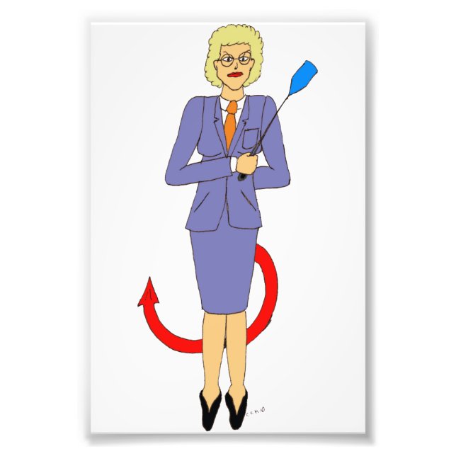 The Evil Teacher Photo Print (Front)