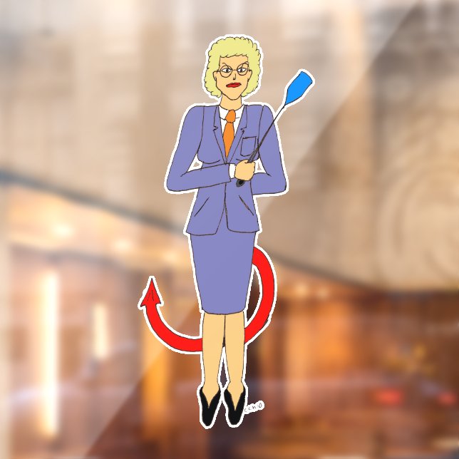 The Evil Teacher Window Cling (Sheet 2)