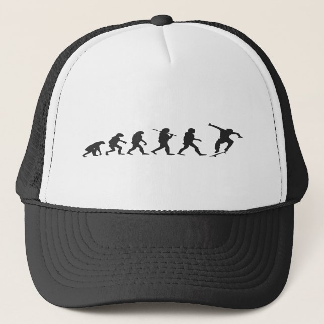 The Evolution is Complete. Trucker Hat (Front)