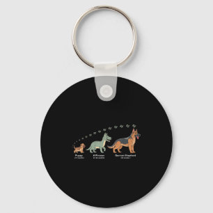 The Evolution Of A German Shepherd - Dog Owner Pet Key Ring