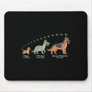 The Evolution Of A German Shepherd - Dog Owner Pet Mouse Mat