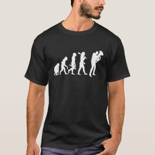 The Evolution of a Tuba Player Tubists T-Shirt