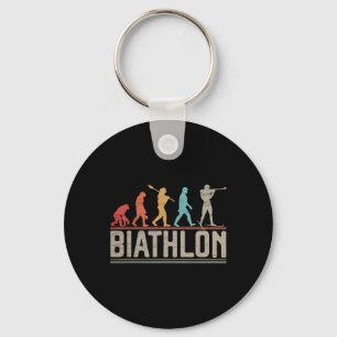 The Evolution Of Biathlon Target Shooting Xc Skiin Key Ring
