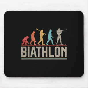 The Evolution Of Biathlon Target Shooting Xc Skiin Mouse Mat