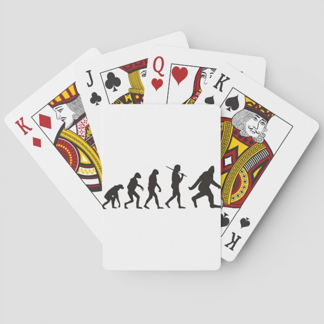 The Evolution Of Bigfoot Playing Cards (Back)