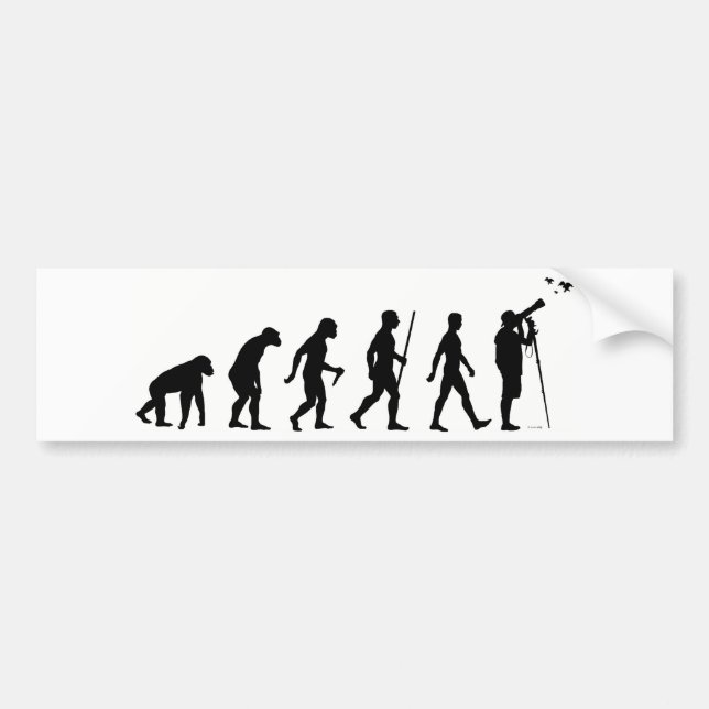 The evolution of birding bumper sticker (Front)
