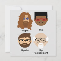 The evolution of hip greeting card