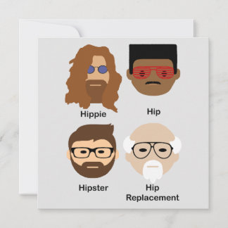 The evolution of hip greeting card