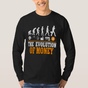 The Evolution Of Money Cypto Bitcoin Blockchain 1 T-Shirt