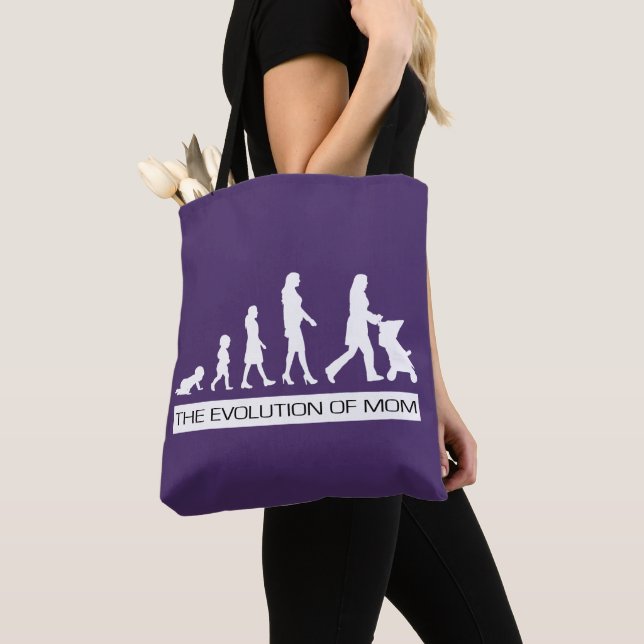 The Evolution of Mum | Funny Mother's Day Gift Tote Bag (Close Up)