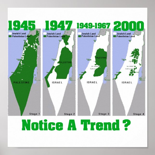 The Evolution of Palestine Poster (Front)