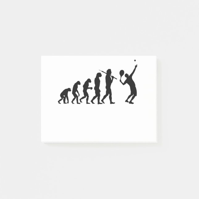 The Evolution of Tennis Post-it Notes (Front)