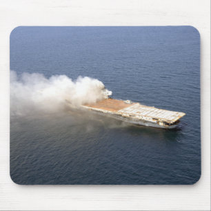 The ex-Oriskany, a decommissioned aircraft carr Mouse Mat
