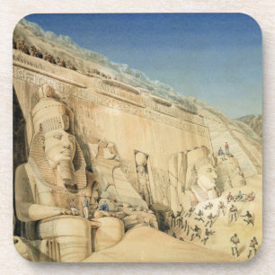 The Excavation of the Great Temple of Ramesses II, Coaster