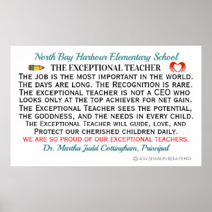 The Exceptional Teacher Poster REVISED