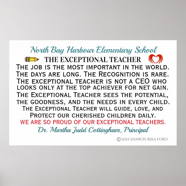 The Exceptional Teacher Poster REVISED (Front)