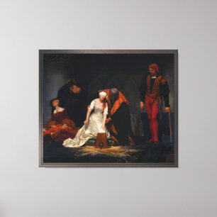 The Execution of Lady Jane Grey by Paul Delaroche Canvas Print