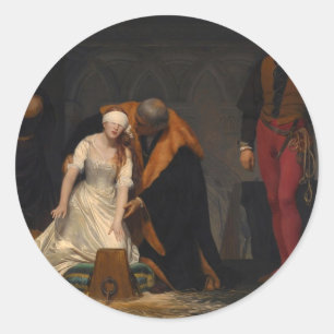 The Execution of Lady Jane Grey Classic Round Sticker